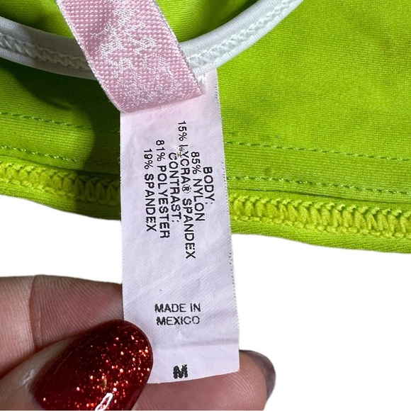 Victoria’s Secret Vintage 90s Set Neon Green One Piece & Cover-up 34D & Medium - Picture 8 of 10